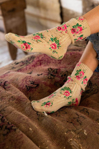 Floral Lil' Dipper Socks