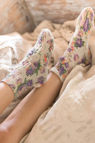 Floral Short Socks