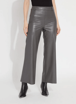  Vegan Leather Wide Leg