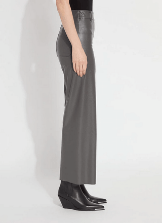  Vegan Leather Wide Leg