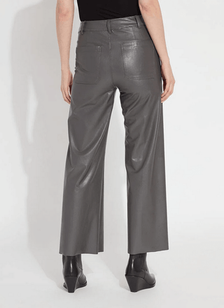  Vegan Leather Wide Leg