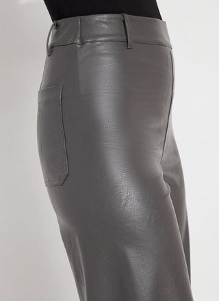  Vegan Leather Wide Leg