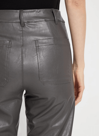  Vegan Leather Wide Leg