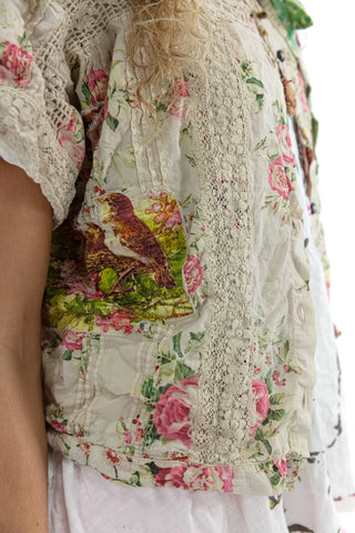 Floral Dejah Cropped Blouse