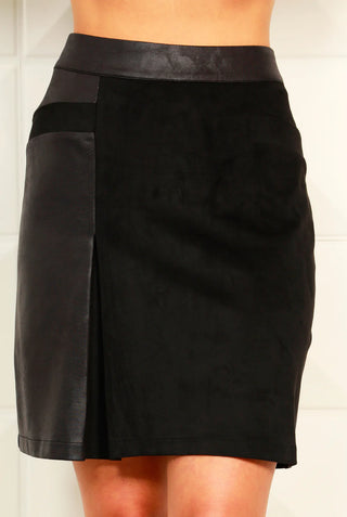 Suede/Leather Skirt