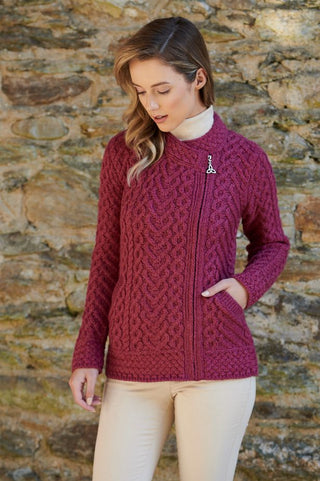 Cashel Heart Side Zip Cardigan