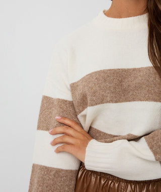 Sweater Striped Melange