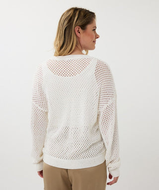 Cotton Sequin Sweater
