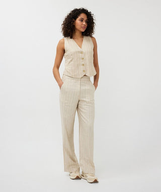 Trousers Linen Stripe