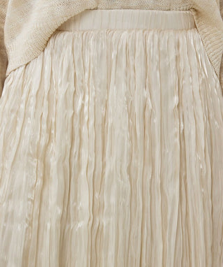 Plisse Changeant Skirt