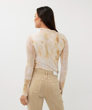 Marble Mesh Top