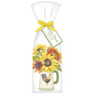 Sunflower Chicken Can Flour Sack Towel