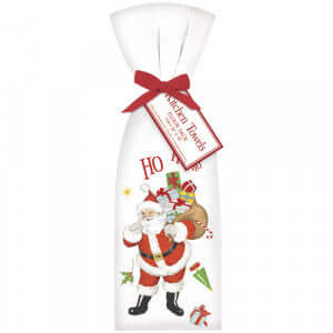 Christmas Cheer Santa Flour Sack Towel