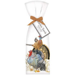 Stacked Turkey Bird Flour Sack Towel