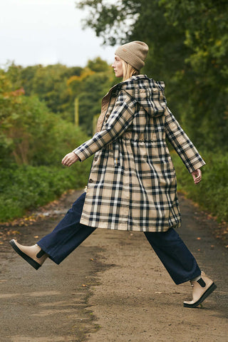 Iris Tartan Waterproof Jacket