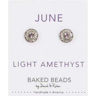 Birthstone Crystal Discs Earrings