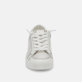 Ledger Leather Sneakers - White