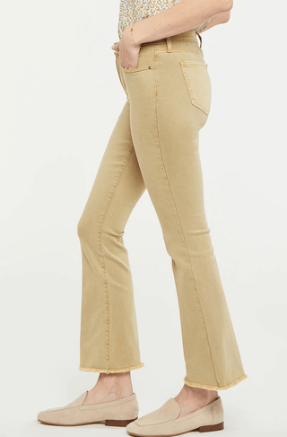 Ava Flared Ankle Jeans With Frayed Hems
