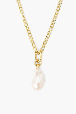 White Baroque Pearl Pendant Necklace