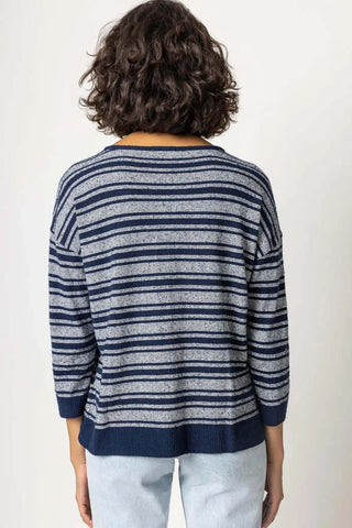 Easy Split Neck Sweater