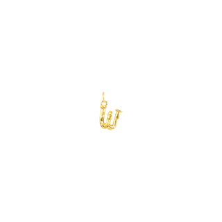 Small "W" Charm - Gold