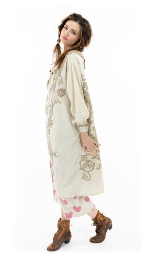 Leola Embroidered Smock Coat