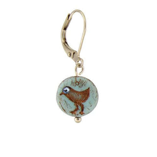 Bird Bead Earrings