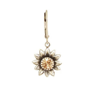 Austrian Crystal Flower Earrings