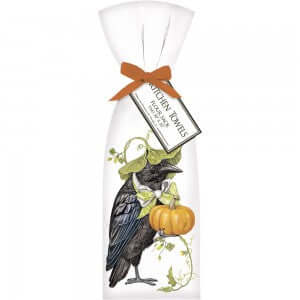 Crow Leaf Hat Flour Sack Towel