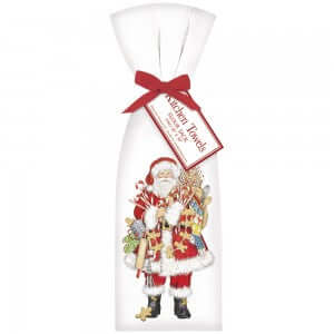 Gingerbread Santa Flour Sack Towel