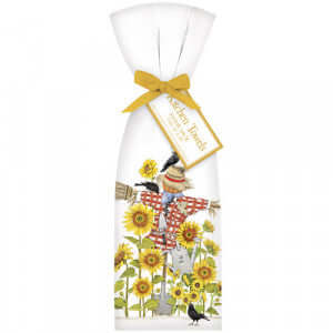 Sunflower Scarecrow Flour Sack Towel