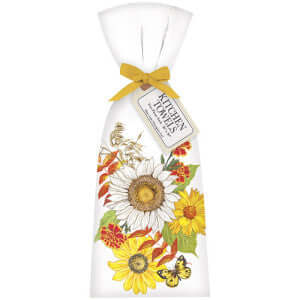 Fall Flowers Flour Sack Towel